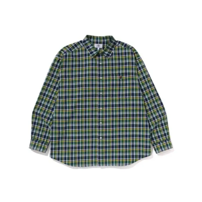 Bape Mini Bape Check Loose Fit Shirt-0
