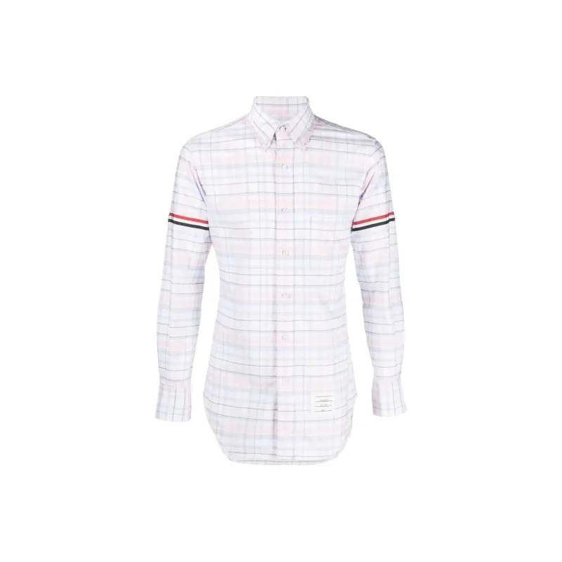 THOM BROWNE Checked Long sleeved Shirt-0