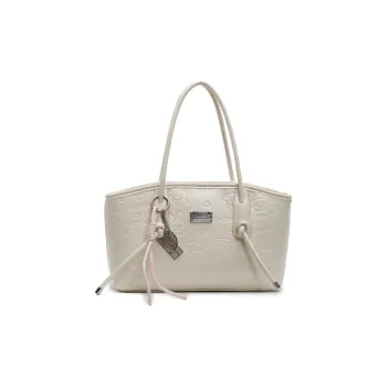 Single Warehouse PU Shoulder Bag Regular Women's Black/Ecru/Pink/Blue