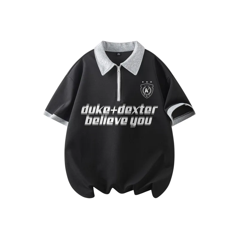 DUKE+DEXTER Polo Shirt Unisex Black-0