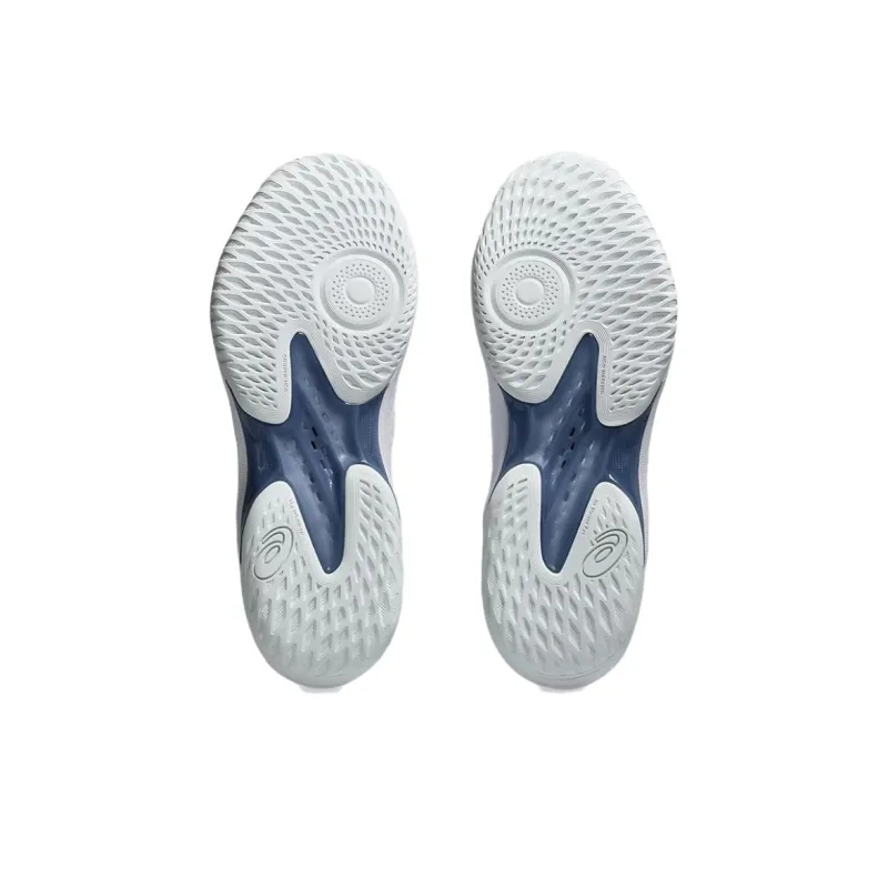 Asics GELHOOP V17 Anti Slip Wear Resistant Low Top Basketball Shoes Unisex White Blue-4
