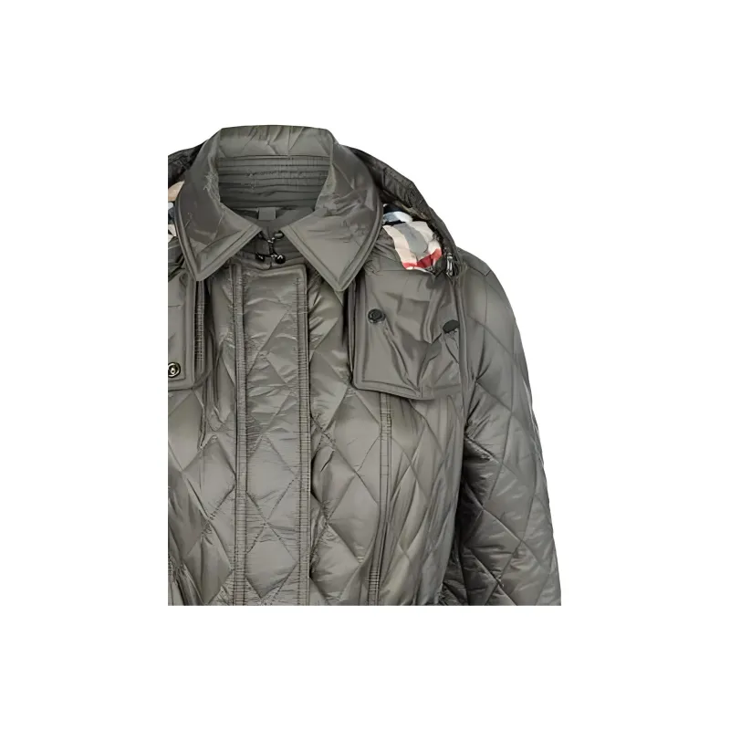 Burberry Trench Coat Women's Green-2