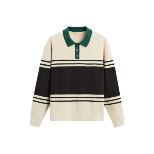 ZARA Polo Shirt Men's Nude/Brown