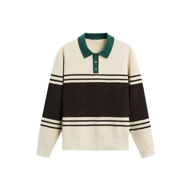 ZARA Polo Shirt Men's Nude/Brown-0