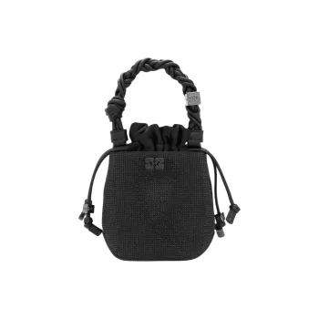 GANNI Braided handle Leather Tote Bag