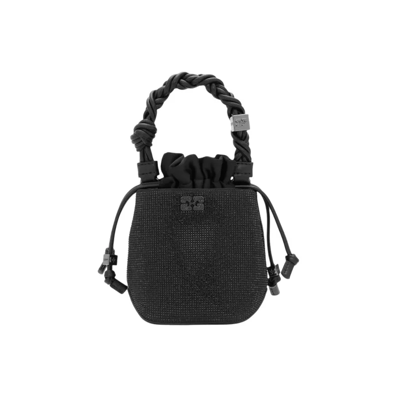 GANNI Braided handle Leather Tote Bag-0