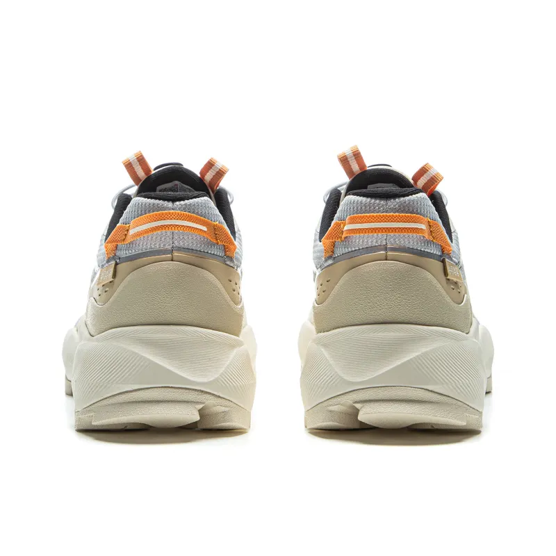 ANB x LiNing Cushioning Rebound Low Top Casual Shoes Women's Beige Blue-5