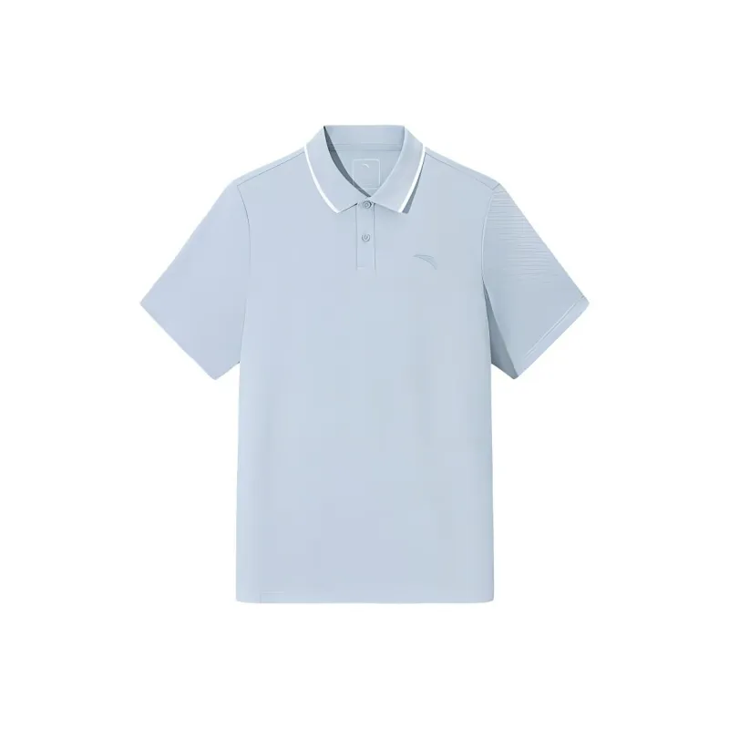 Anta Variety Training Collection Polo Shirt Men's Sunny Sky Blue-0