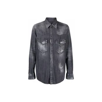 DSQUARED 2 Dark wash Denim Shirt