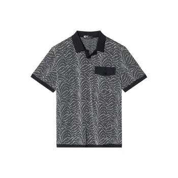 ANDREW MACKENZIE Polo Shirts Men Black Gray