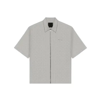 Givenchy Monogram 72 Jacquard Zipped Shirt
