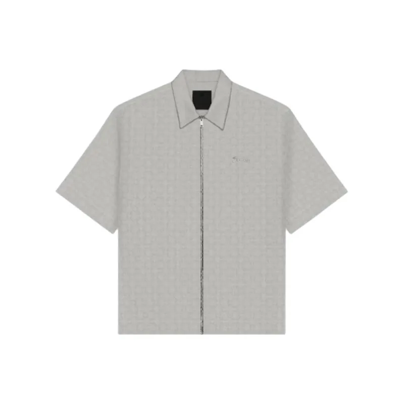 Givenchy Monogram 72 Jacquard Zipped Shirt-0