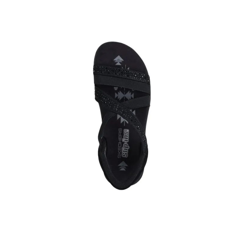 Skechers Reggae Slim Beach Sandals Women's Black-4