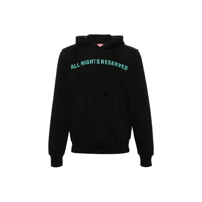 DIESEL S Ginn Hood Graphic print Hoodie-0