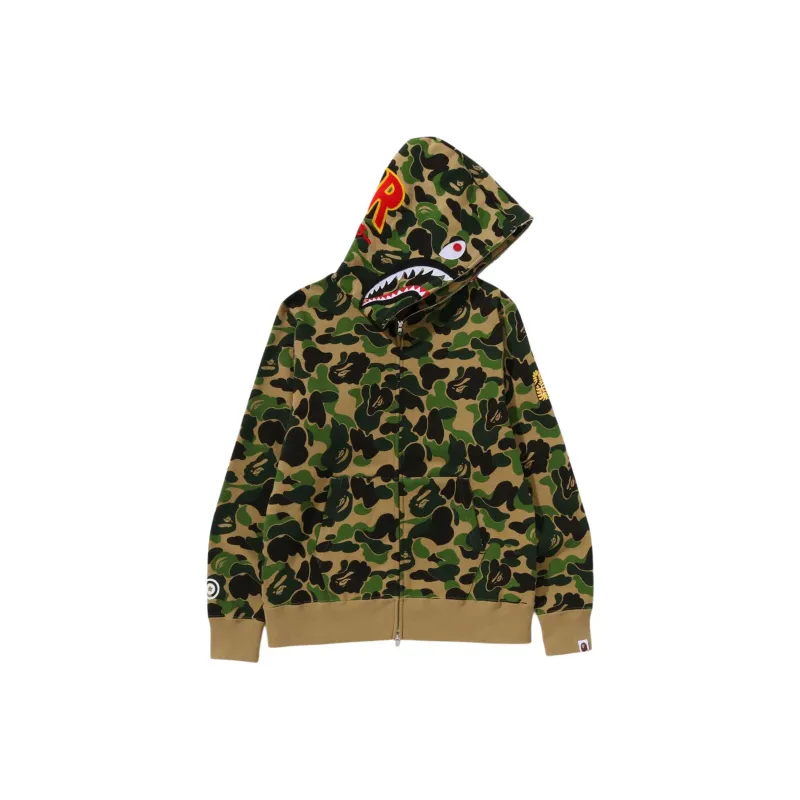 Bape Abc Camo Shark Ponr Full Zip Hoodie-2