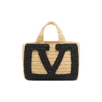 Valentino Fabric Handbag Small Size Women's Natural
