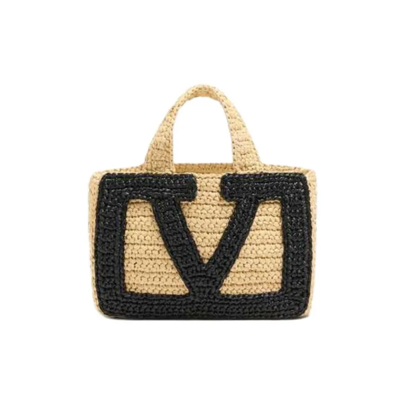 Valentino Fabric Handbag Small Size Women's Natural-0