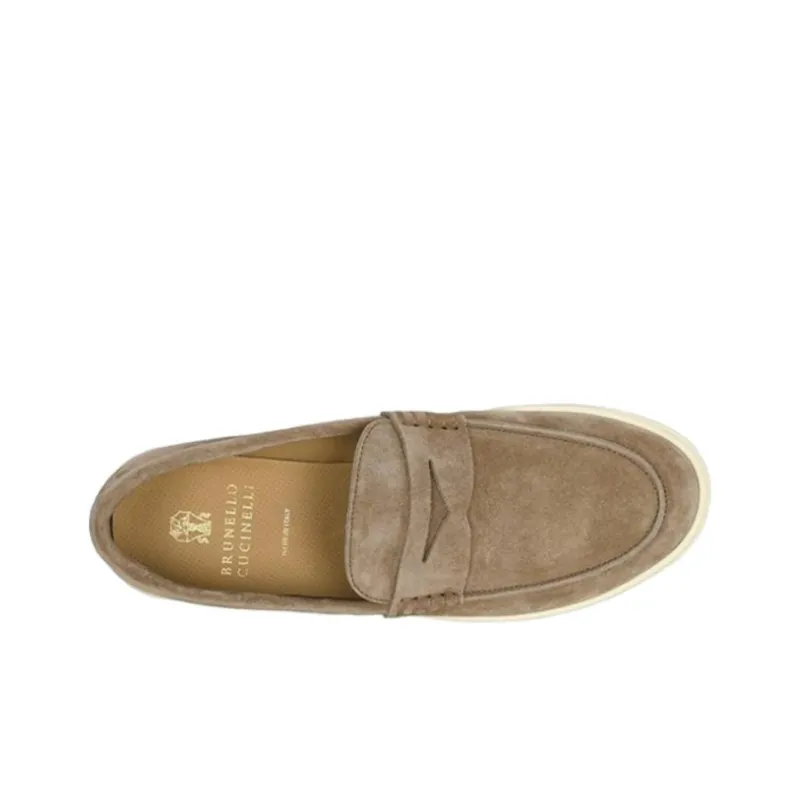 Brunello Cucinelli Penny Slot Slip On Loafers-3