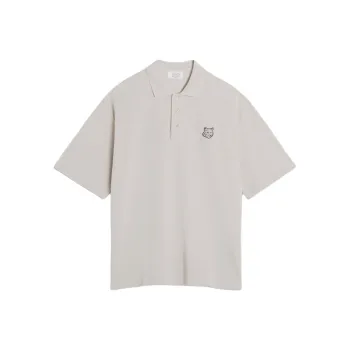 Maison Kitsune Bold Fox Head Patch Oversized Polo Shirt