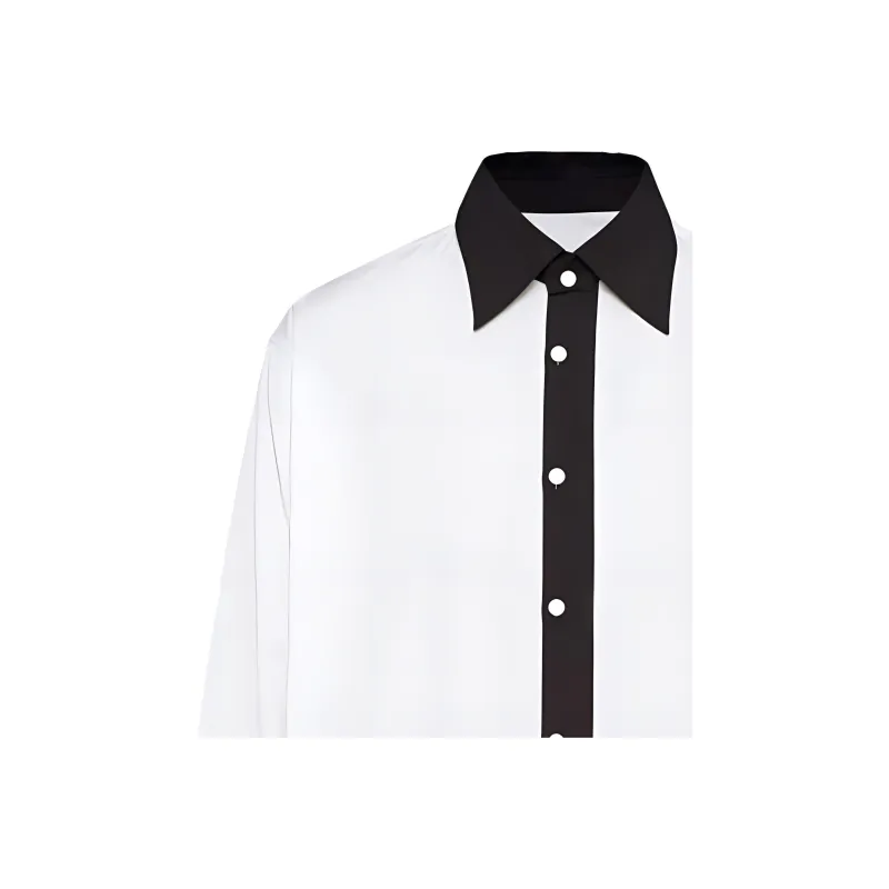 PRADA Shirts Men Black/White-4