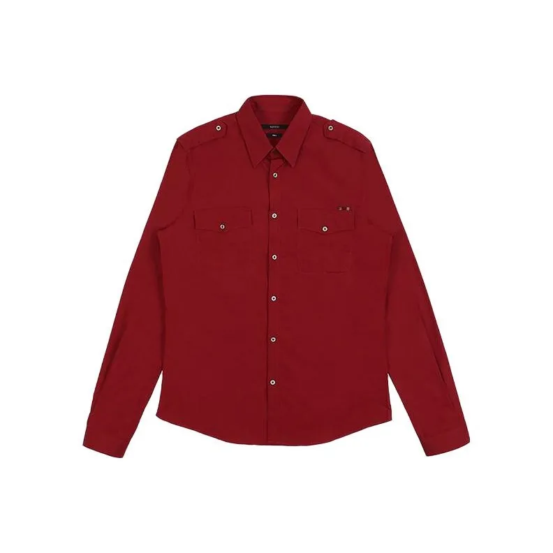 GUCCI Shirts Men Red-0