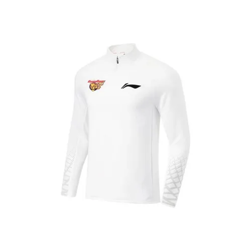 LiNing CBA Collection Professional Basketball Collection Sweatshirt Men's White
