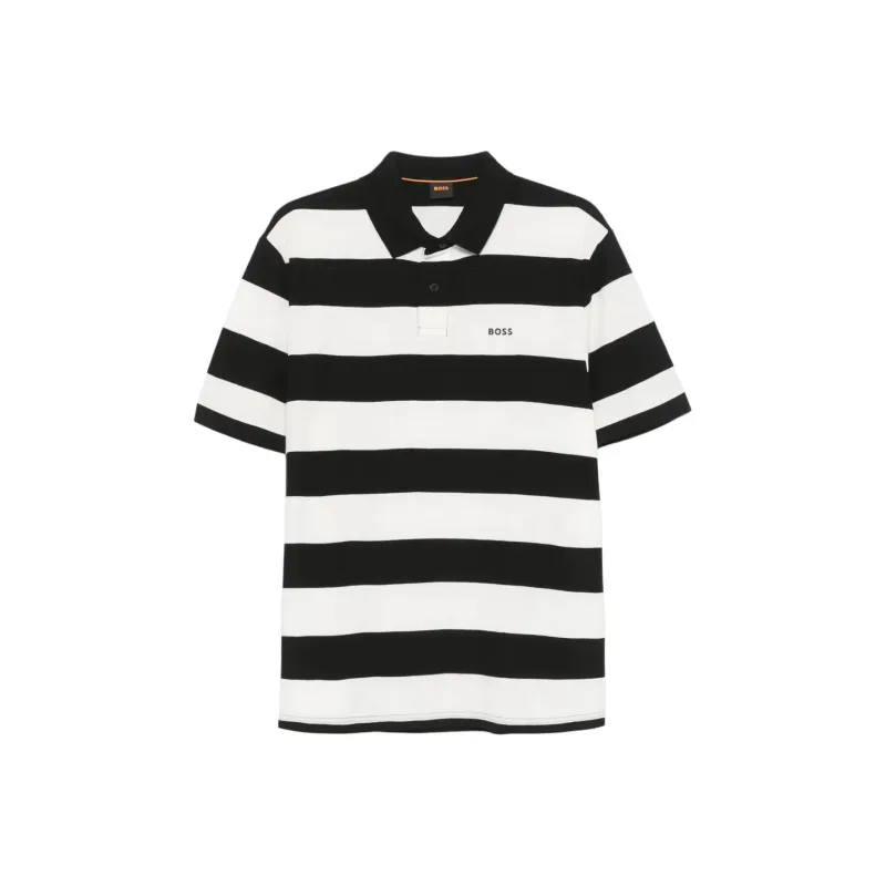 Boss Pales Stripe Polo Shirt-0