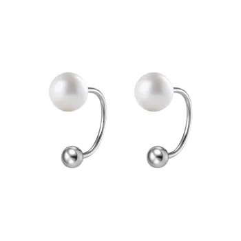 Rhymes S999 Fine Silver Stud Earrings Women's