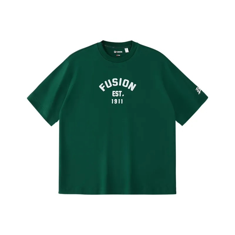 FILA FUSION T Shirts Men Teal Water Green-0