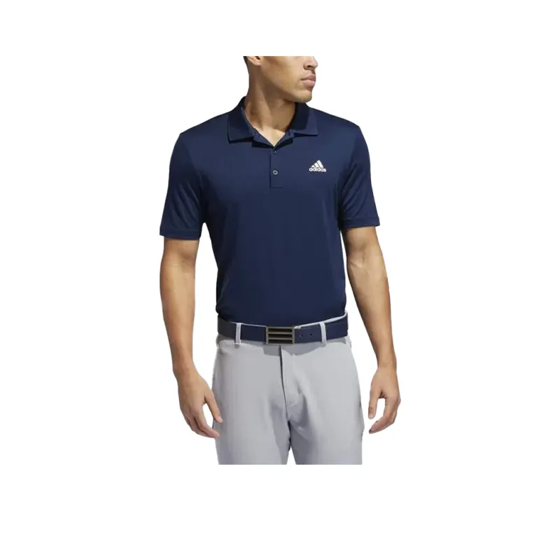 Adidas Performance LC UPF Golf Polo Shirt Men's Marine Blue-0
