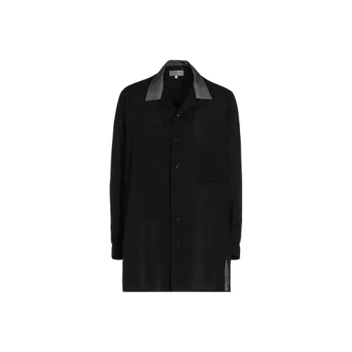 Yohji Yamamoto Pour Homme 블랙 남성 셔츠