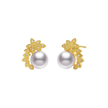 ME LUXE Pearl Stud Earrings, Exquisite And Noble Women's
