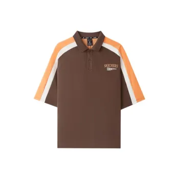 Skechers Polo Shirt Unisex Pine Cone Brown/05HT