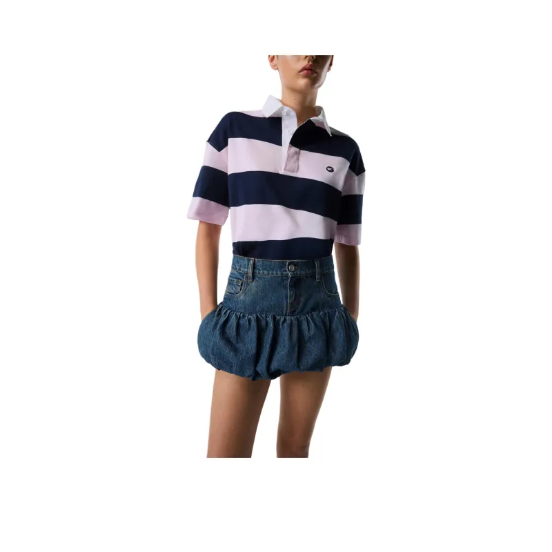 COPERNI Logo Embroidered Striped Polo Shirt-0