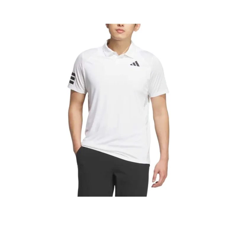 Adidas Tennis3 Stripes Polo Shirt Men's White/Black-1