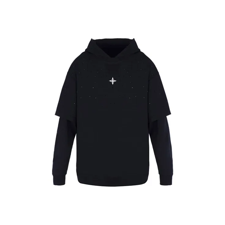 YLDP Sweatshirts Unisex Black-0