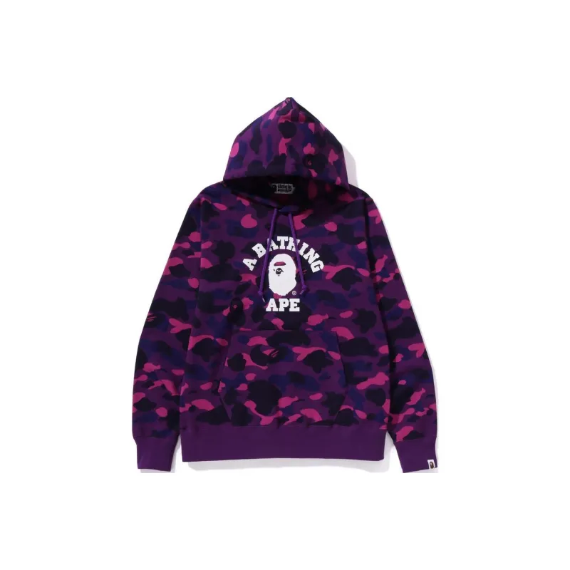 Bape Color Camo College Pullover Hoodie-2