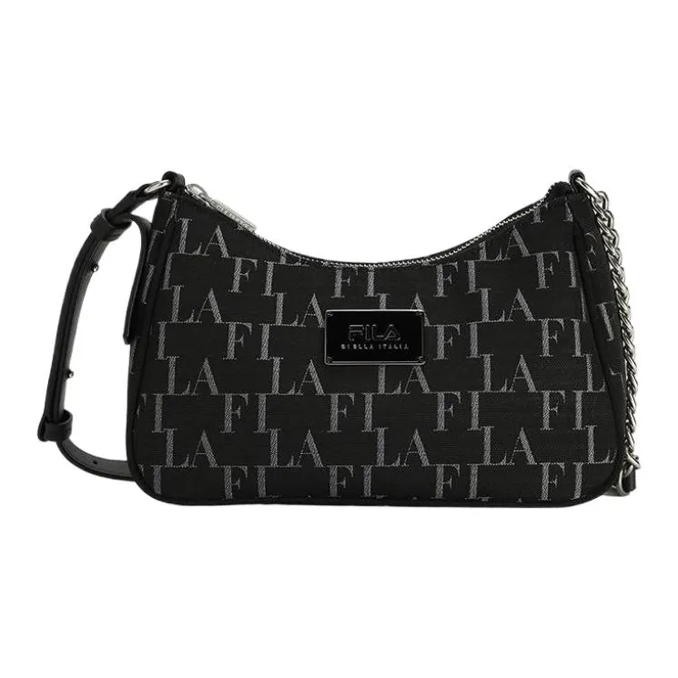 FILA MODERN HERITAGE Fabric Crossbody Bag Women's Black-0