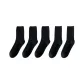 [5 Pack/Minimalist Style Versatile, Play with Layers]3 Pack Thick Stripes Black 2 Pack Pinstripe Black