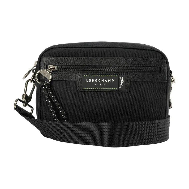 LONGCHAMP Le Pliage Energy Canvas With Cow Leather Small Square Bag Shoulder Bag, Crossbody Bag Men's Black-3
