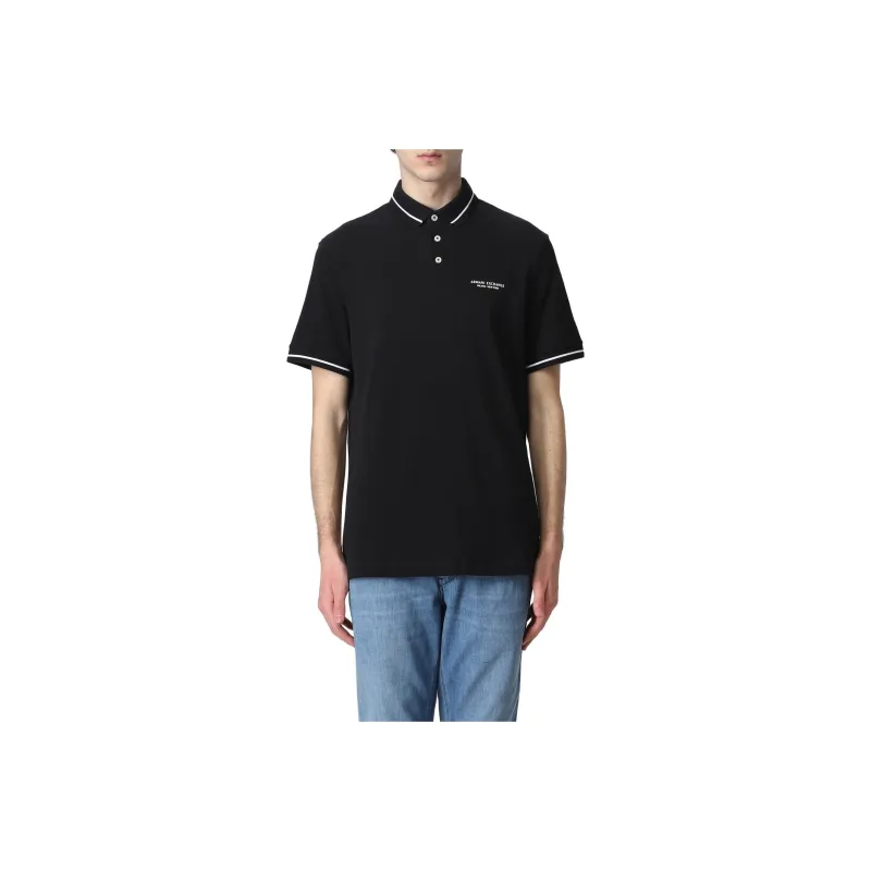 ARMANI EXCHANGE Polo Shirts Men Black-0