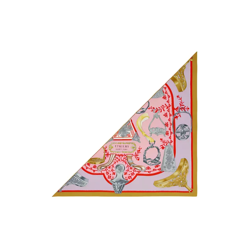 HERMES Etrier Shawls Women's Pink-0