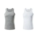 White/Light Heather Gray (Embroidery Logo)