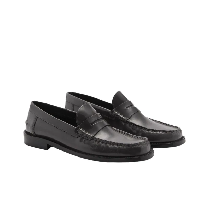 MANGO Loafers Women's Apricot/Dark Gray-5