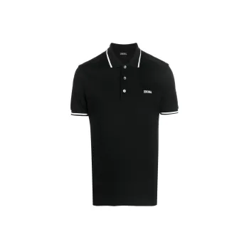 Zegna FW22 Polo Shirt Men's Black