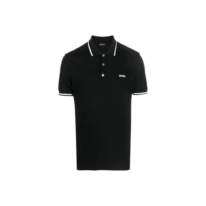 Zegna FW22 Polo Shirt Men's Black-0