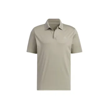 Adidas Polo Shirts Men Pebble Silver Gray