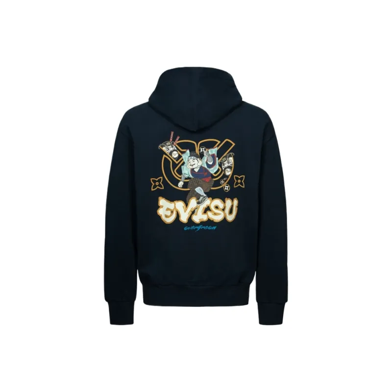 EVISU Sweatshirt Men's Navy Blue-0