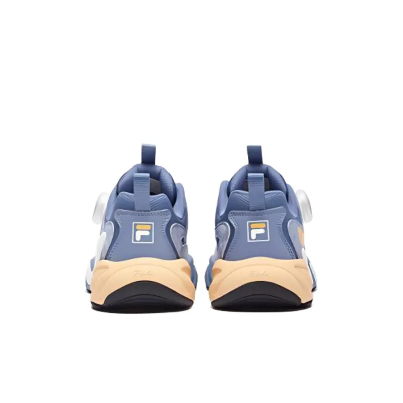 FILA Anti-Slip And Wear-Resistant Breathable Low-Top Kids' Running Shoes Sky Blue/FILA White Kids'-3