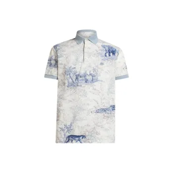 ETRO Safari Printed Polo Shirt